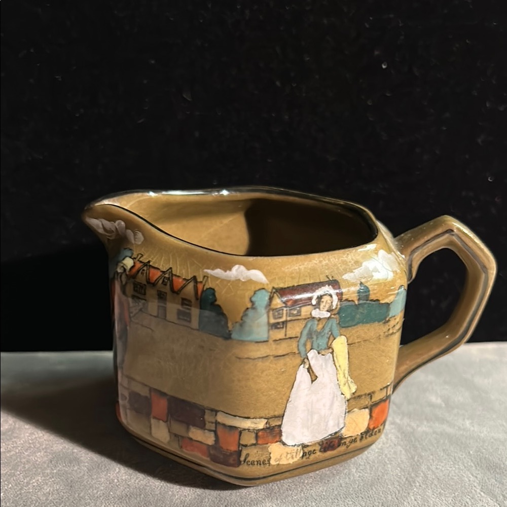 BUFFALO POTTERY “DELDARE WARE” CREAMER DATED 1909.